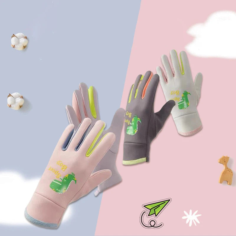 Winter Kinderhandschuhe Vollfinger warm wasserdicht winddicht leuchtend