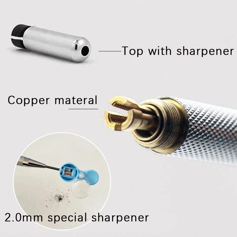 Druckbleistifte Set 2.0 mm für Skizzen und Studentenbedarf