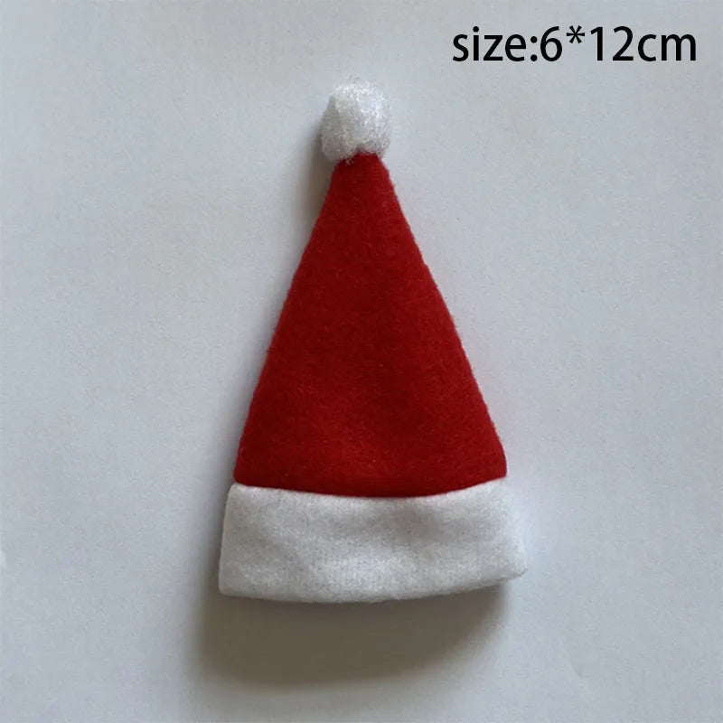 Festliche Besteckhalter und Weinabdeckung für Ihre Weihnachtsfeier