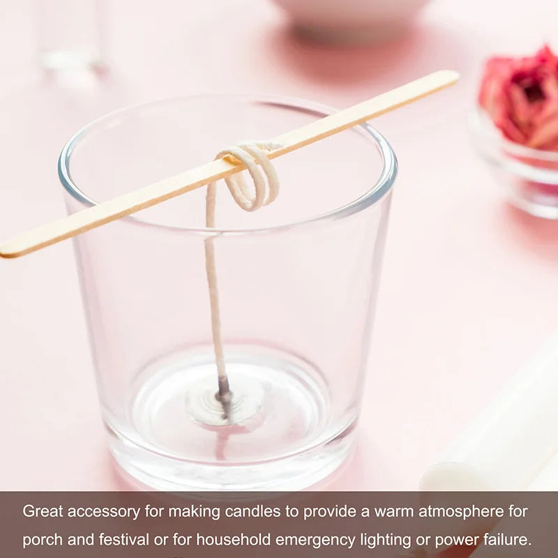 61m Baumwolle Geflecht Docht Kerze Docht 2mm breit für DIY Kerzen