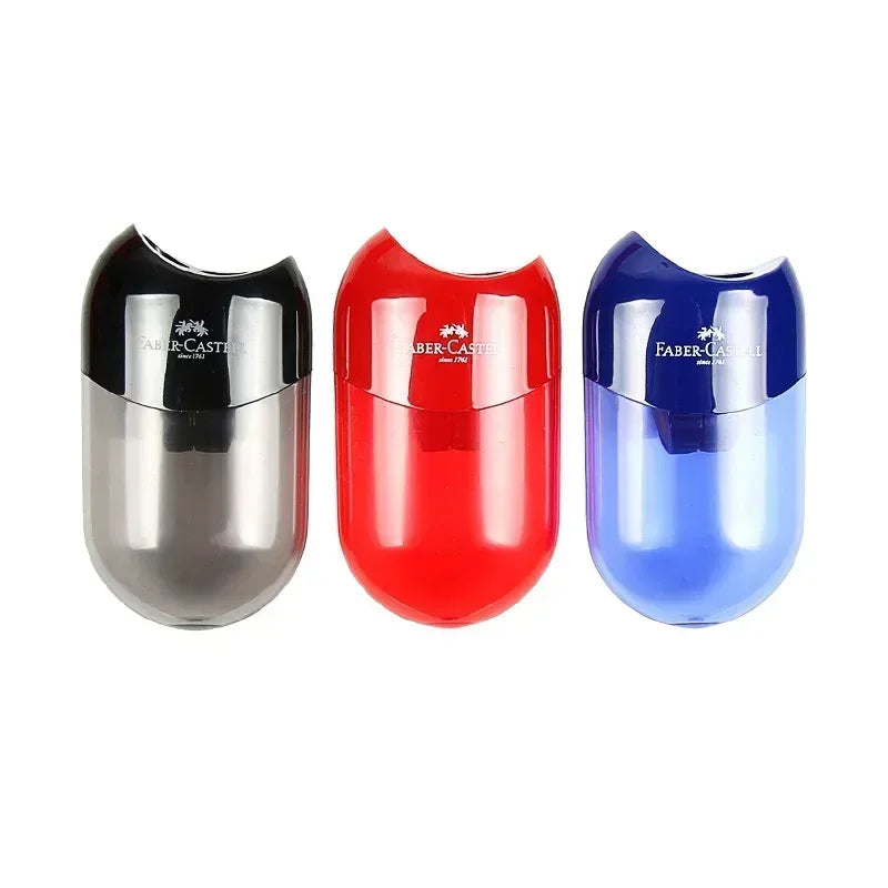 Transparenter Bleistiftspitzer mit Doppel- Einzelloch für Kinder Schule Uni