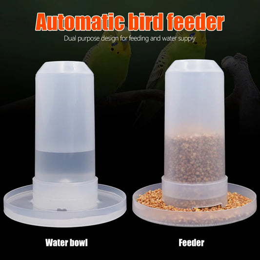 Automatischer Kunststoff Trinkbrunnen für Vögel und Kleintiere 350ml