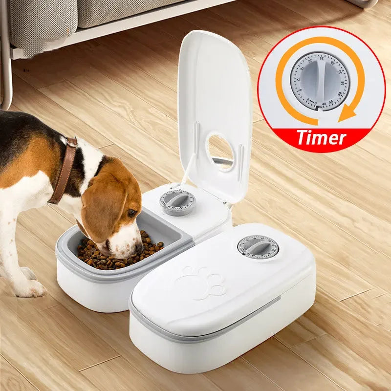 Automatischer Futterspender mit Timer für Hunde und Katzen