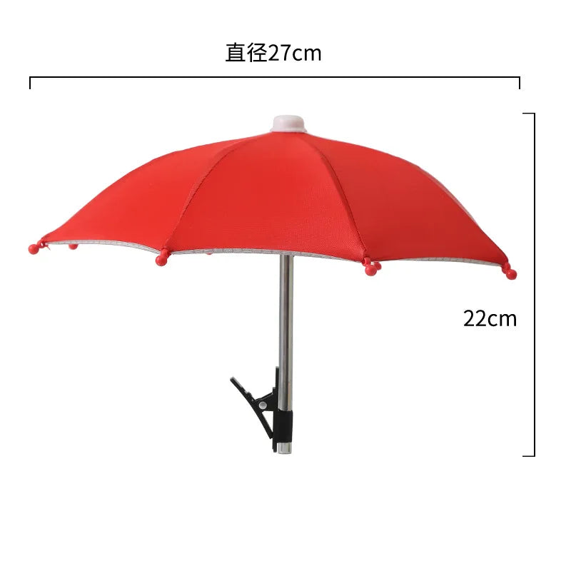 Handy Sonnenschutz Schirm Mini mit Clip Outdoor Strand Video Auto Halterung