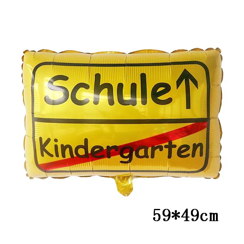 Buntstift Bleistift Schultasche Folienballon für Lern- - Schulparty Deko