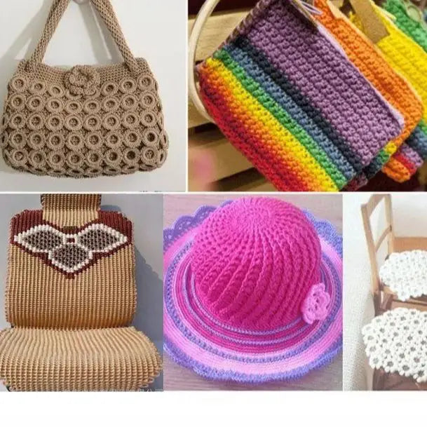 Langlebiges Leinen Häkelgarn 1,5mm für DIY Handwerk und Projekte