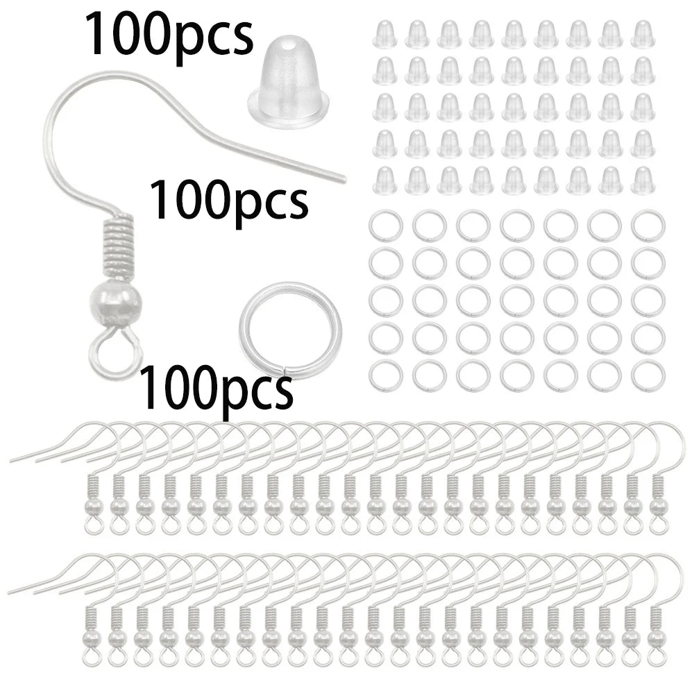 Schmuck Bastelset Karabinerverschluss Biegeringe für DIY Armbänder