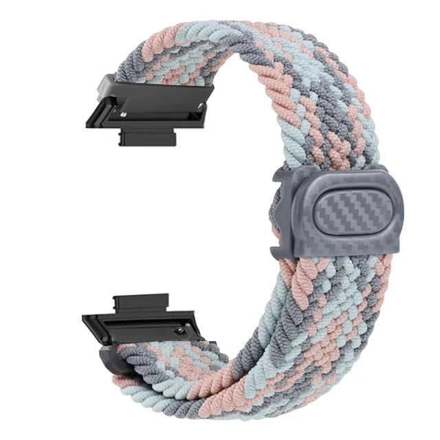 Sportlich - Robust: Geflochtenes Nylonarmband für Huawei Watch Fit 2 Komfort