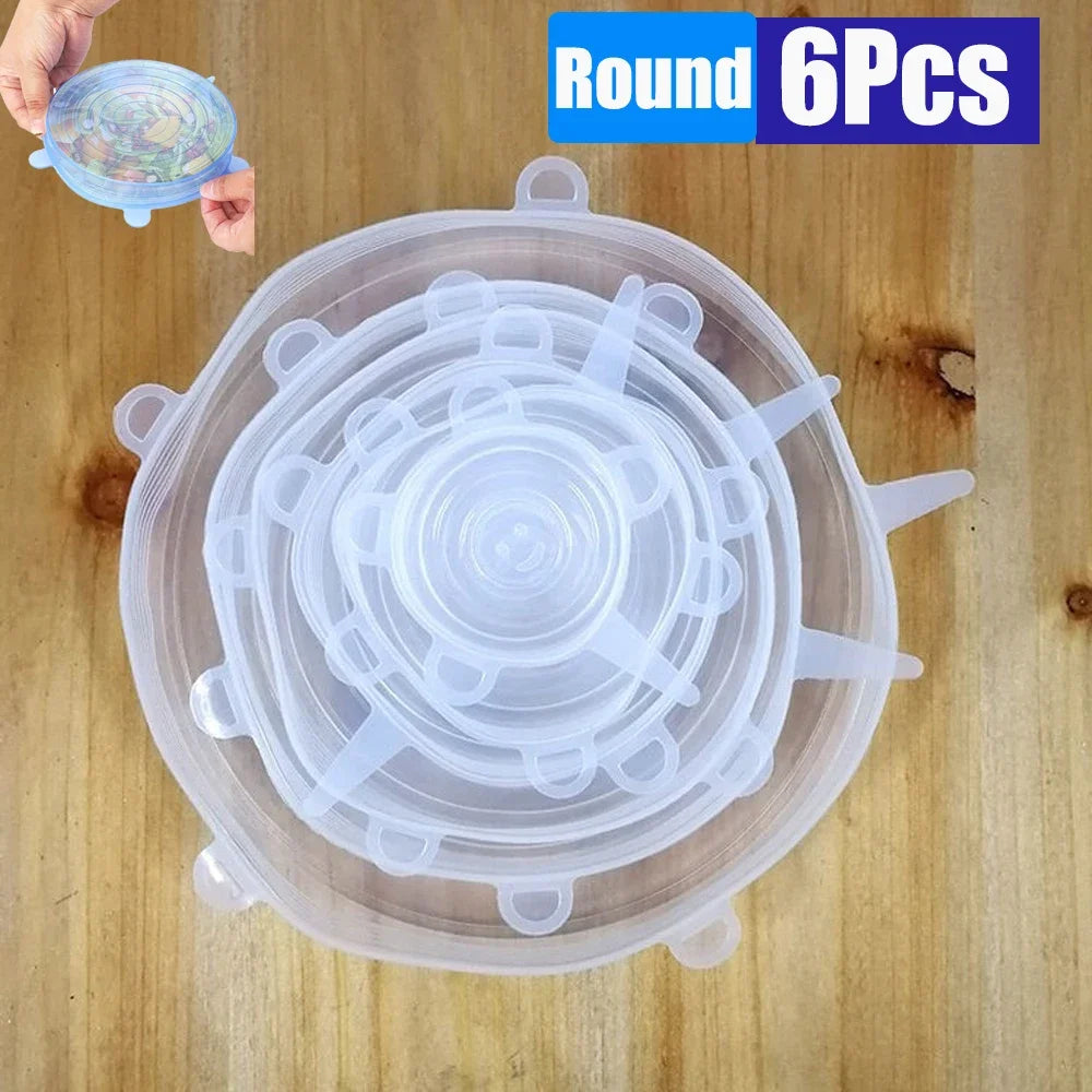 Lebensmittel Silikon Abdeckungen Set Wiederverwendbar Aufbewahrung
