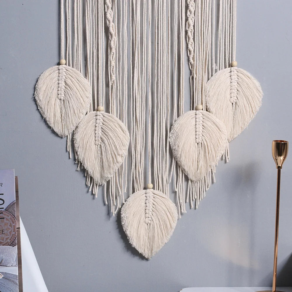 Baum des Lebens Traumfaenger Makramee Boho Wandbehang fuer Zuhaus