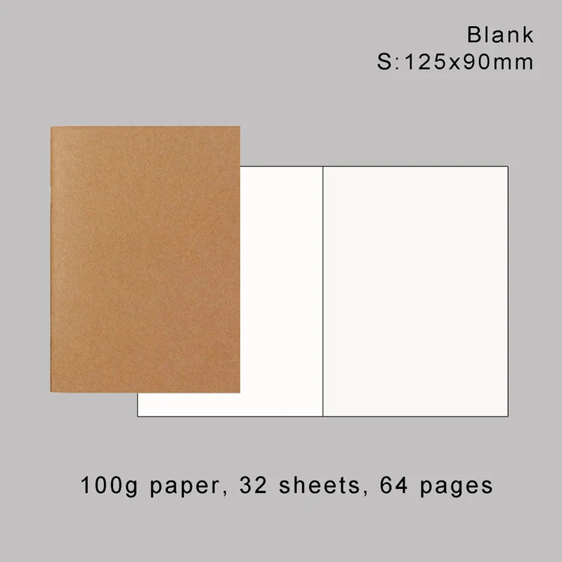 Vintage Notizbuch Nachfüllpapier vielseitig gepunktet kariert liniertes Papier