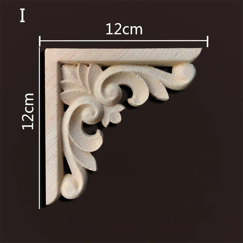 Exklusive Holz Eckverbindung Onlay Applikation für Möbel & Heimdeko