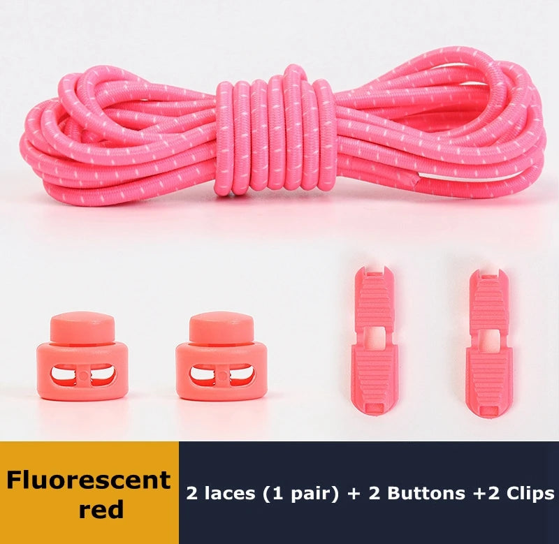 Elastische Schnürsenkel ohne Binden mit Schloss für Sneakers & Co.