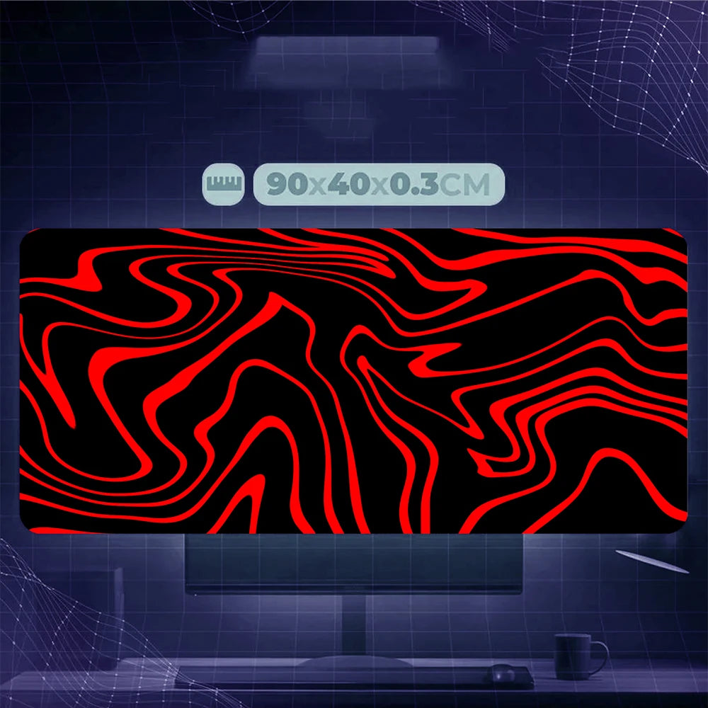 Gaming Mauspad Schreibtischunterlage – Strata Linien Design für PC & Laptop