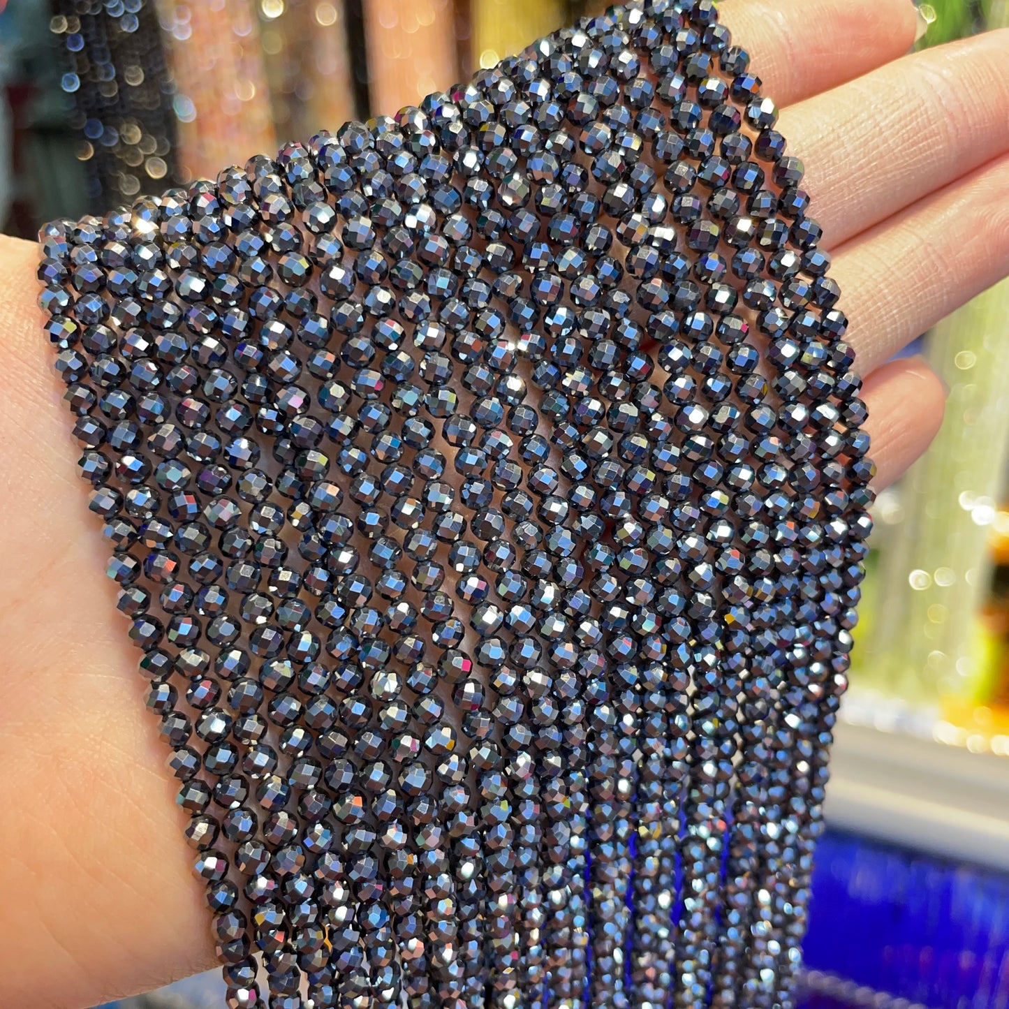 2 mm Naturstein Amethyst Tigerauge Lapislazuli Perlen für Schmuckherstellung-Yabubest - Home & More