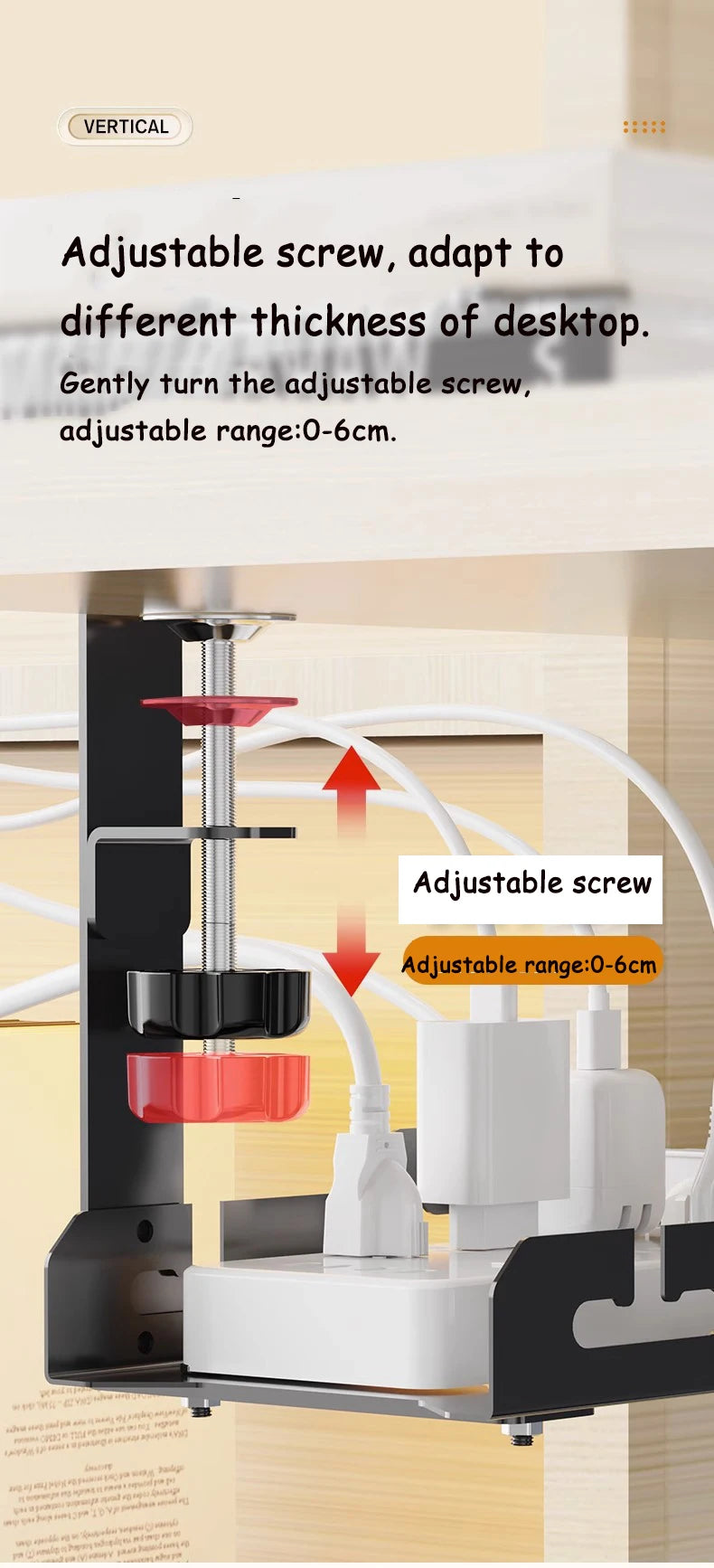 Teleskop-Aufbewahrungsregal für effizientes Kabelmanagement-Yabubest - Home & More