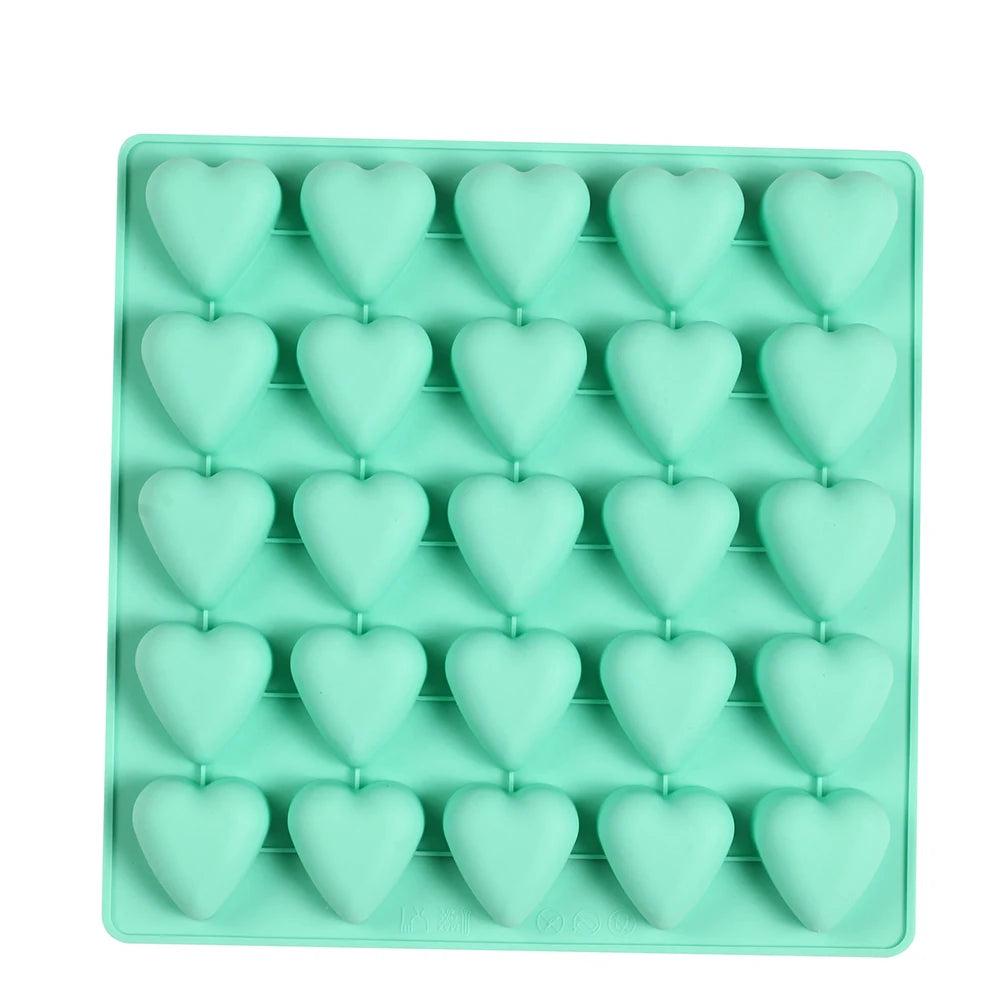 Dreidimensionale herzförmige Schokoladen-Silikon-Backform für Süßwaren