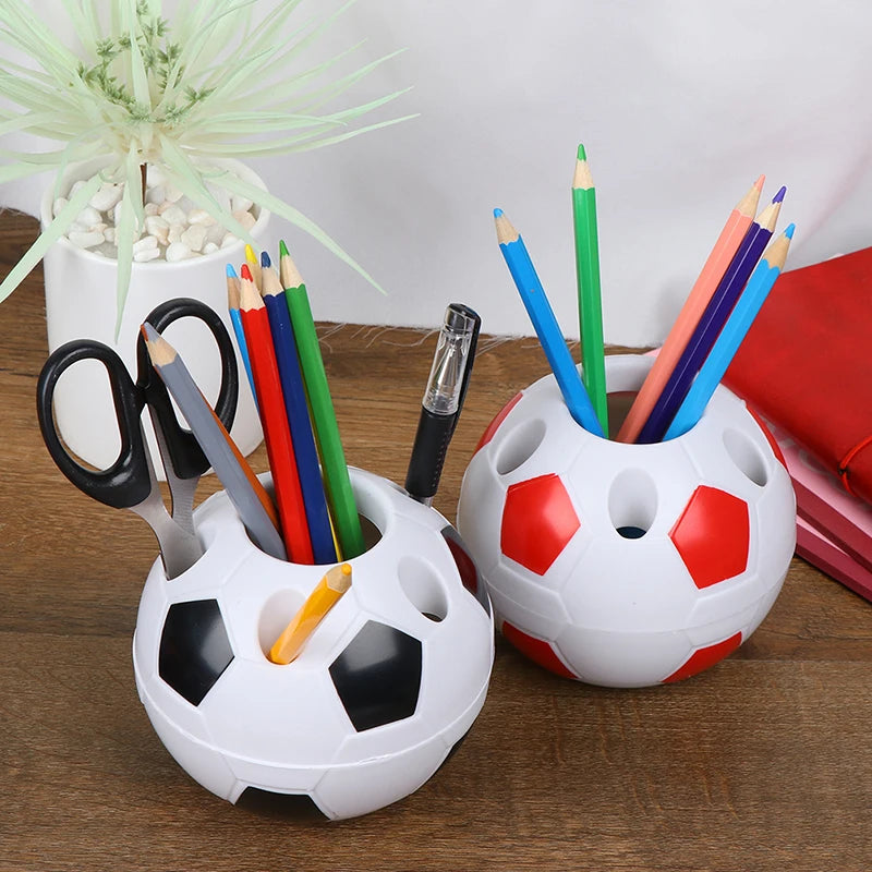Fußball Ball Geformter Stifthalter Bleistift Halter für Schreibtisch