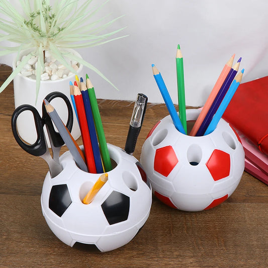 Fußball Ball Geformter Stifthalter Bleistift Halter für Schreibtisch