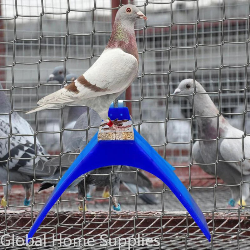 5-teiliges Tauben- und Vogelschutz-Set mit Holzauflage und Kunststoffständer