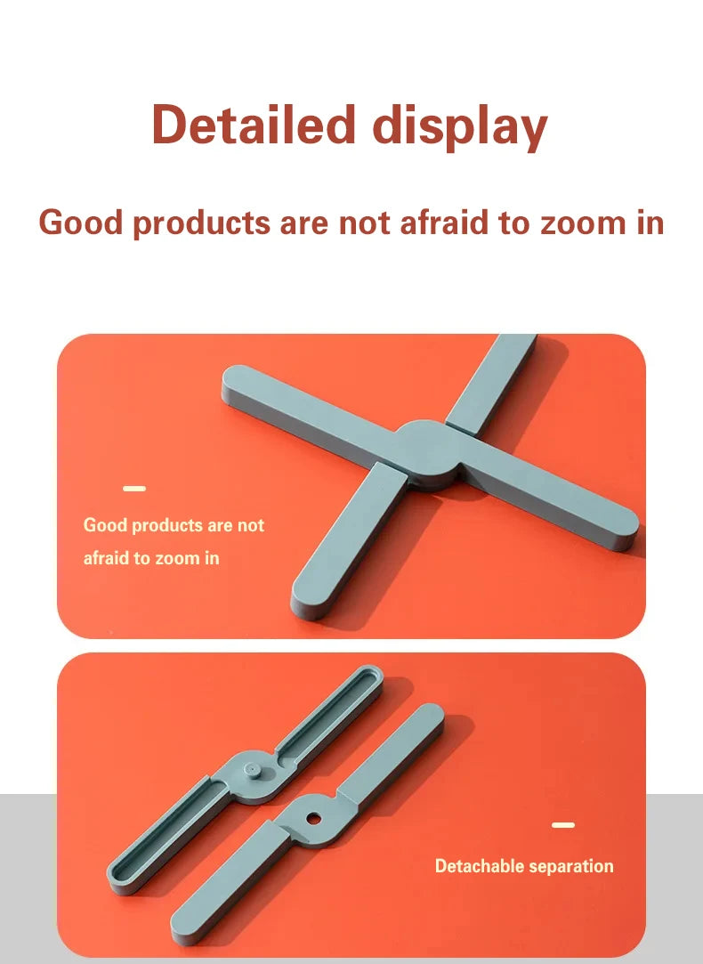 Silikon Hitzebeständige Faltbare Rutschfeste Topfuntersetzer für Küche