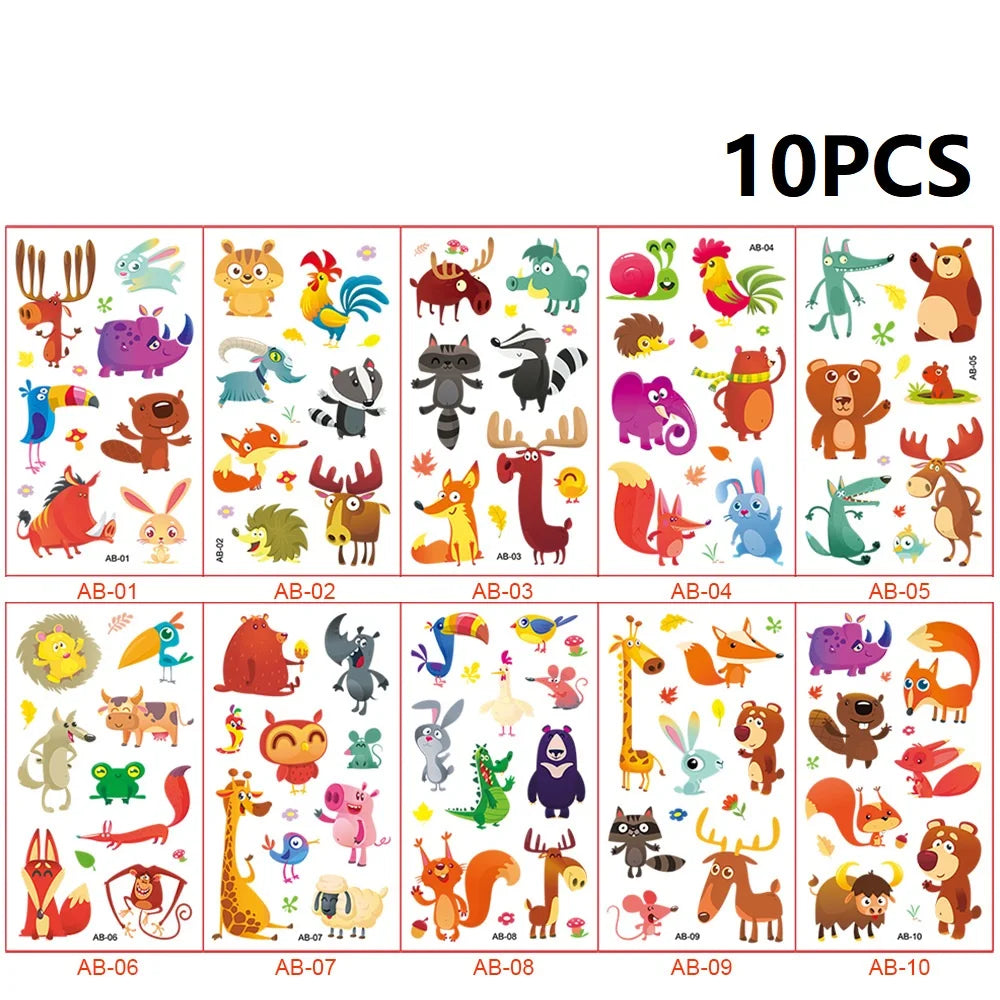 Temporäre Fußball Tattoos Set mit 10 wasserdichten Aufklebern