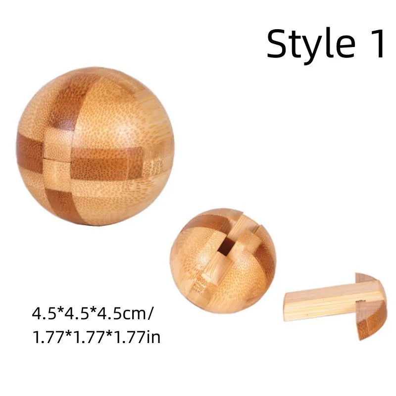 Holz Kong Ming Lock 3D Puzzle Montessori Spielzeug Kinder-Yabubest - Home & More