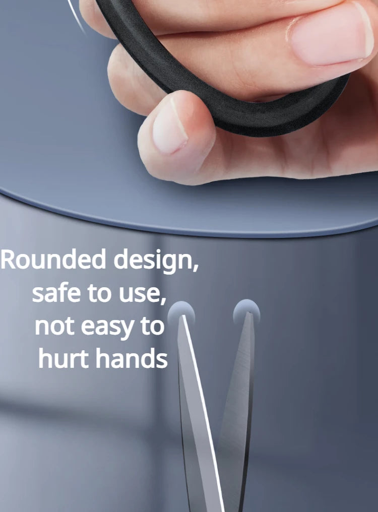 Vielseitige Edelstahl Schere für Büro, Haushalt und Hobby, schwarz