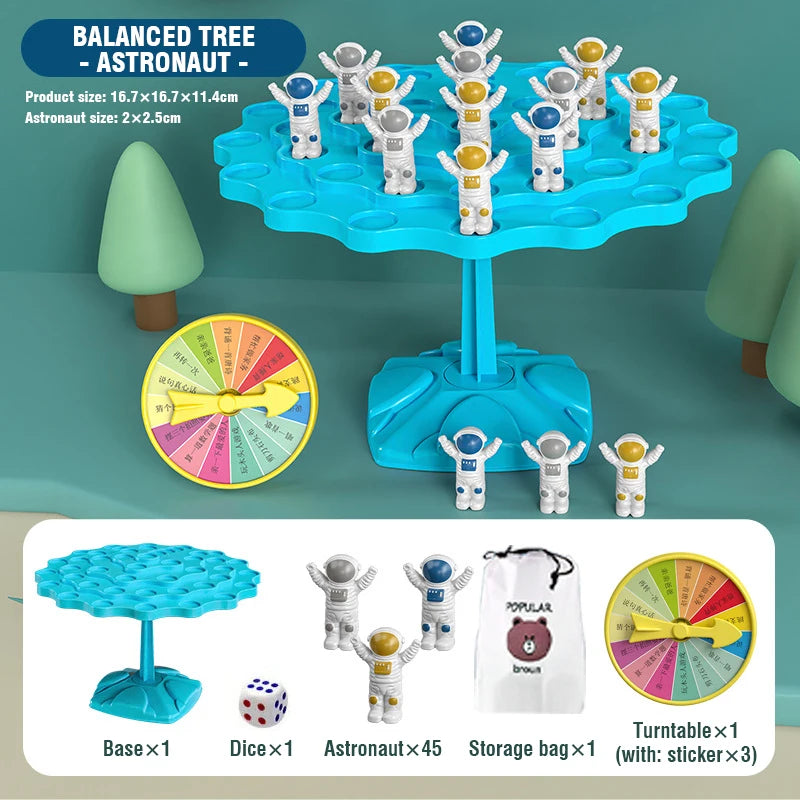 Spielerisch Mathe lernen: Frosch Balance Baum Spielzeug für Kinder ab 3 Jahren