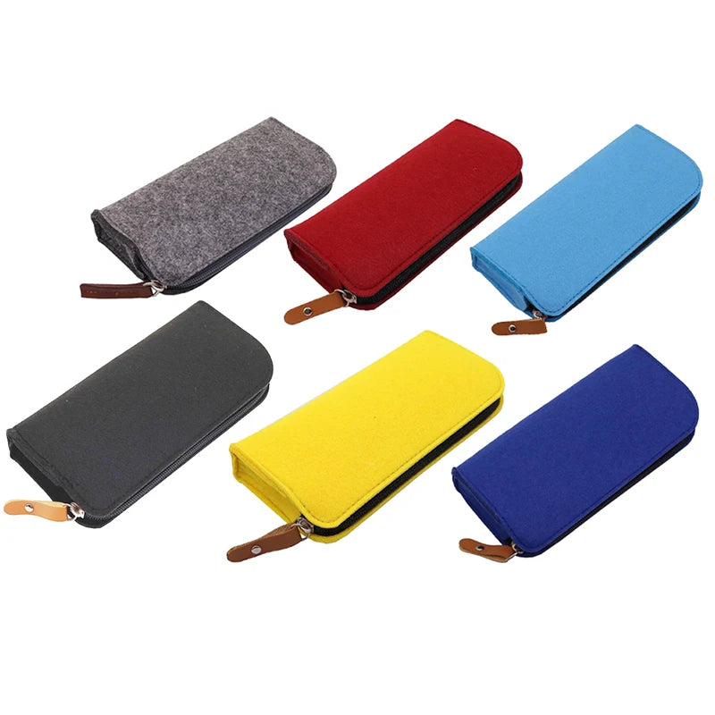 Filz Feder mäppchen 19,5 cm Schüler Stift Tasche Büro Lagerung
