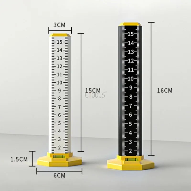 Präzisions-Nivellierlineal für Decken - Bodenfliesen – Magnetisch - Höhenmessung