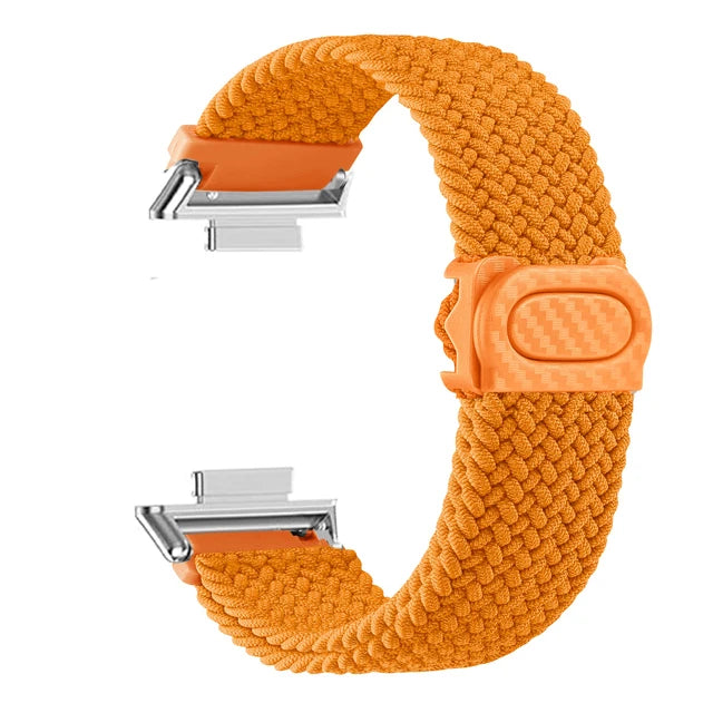 Sportlich - Robust: Geflochtenes Nylonarmband für Huawei Watch Fit 2 Komfort