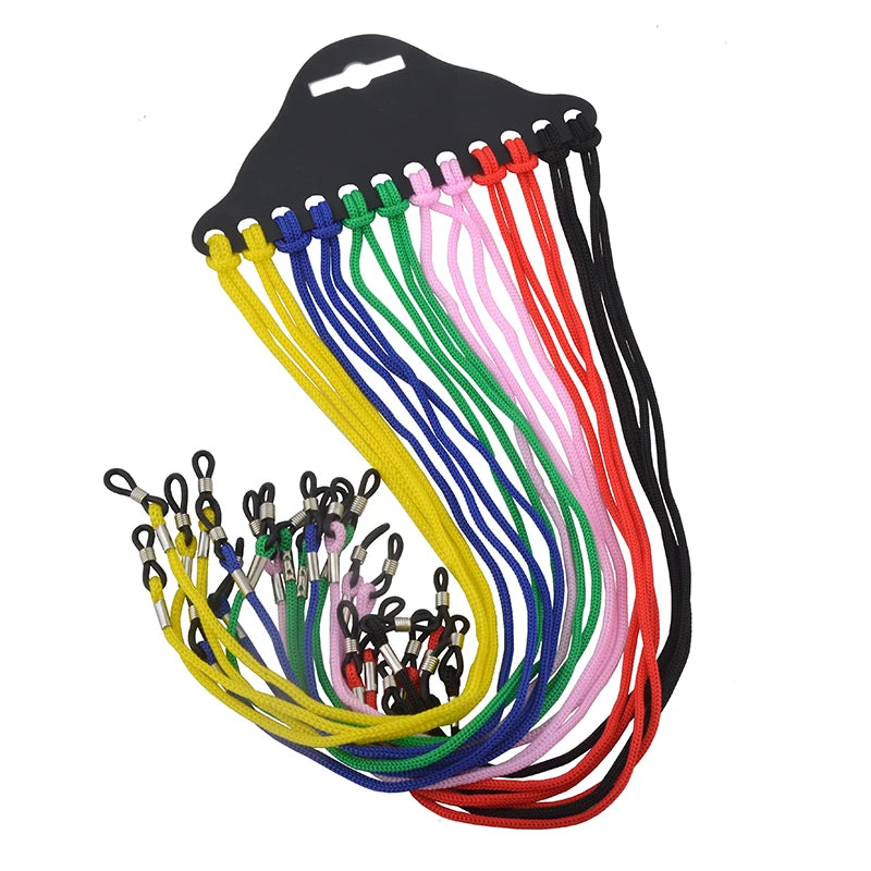 Set farbiger Brillenbänder aus Nylon für Sonnen und Lesebrillen
