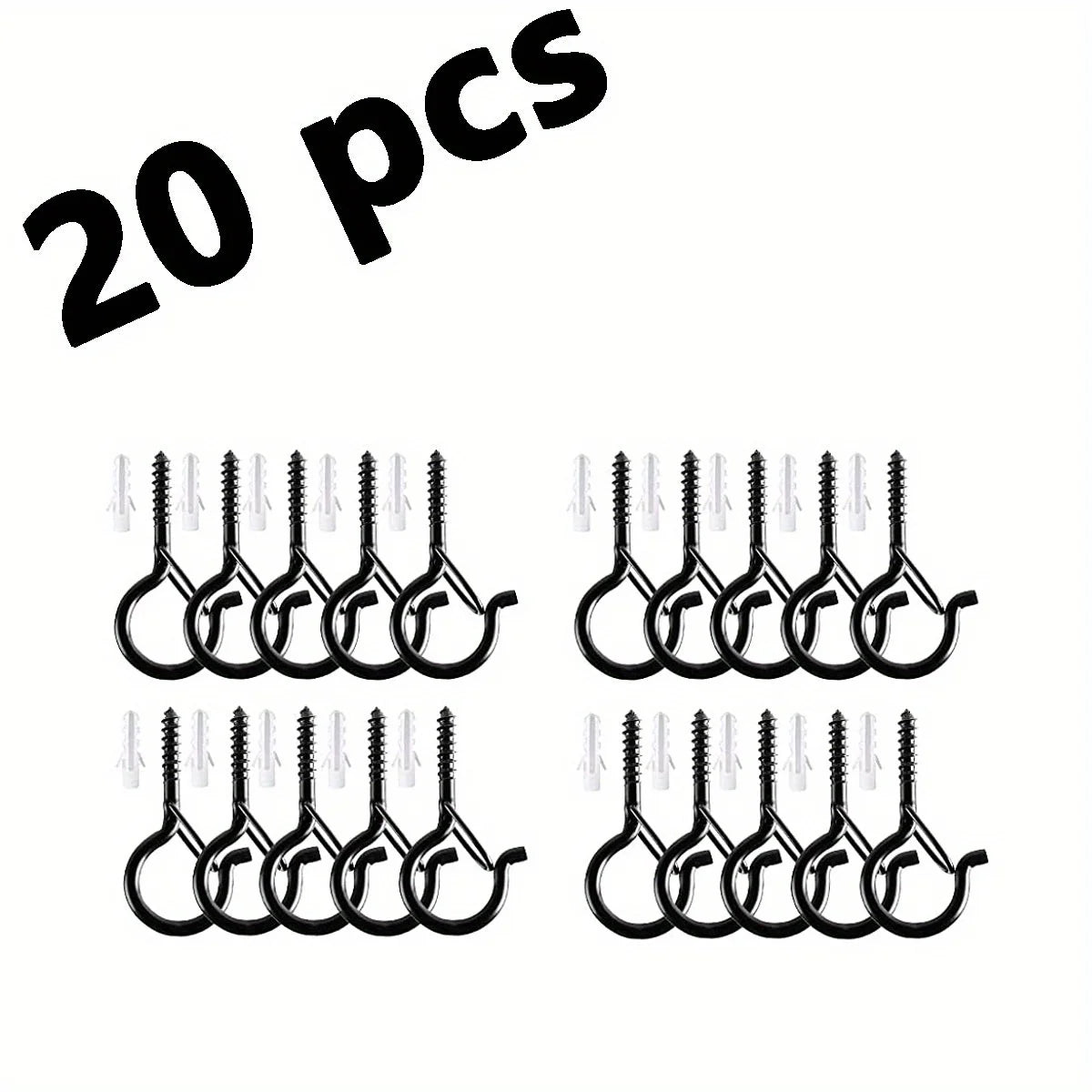 Aufhängerhaken mit Sicherheitsschnalle winddichte Schraubhaken für Lichterketten