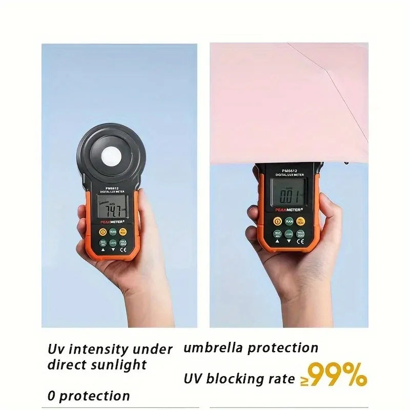 Ultraleichter kompakter Reise Regenschirm mit UV Schutz 5 Fach