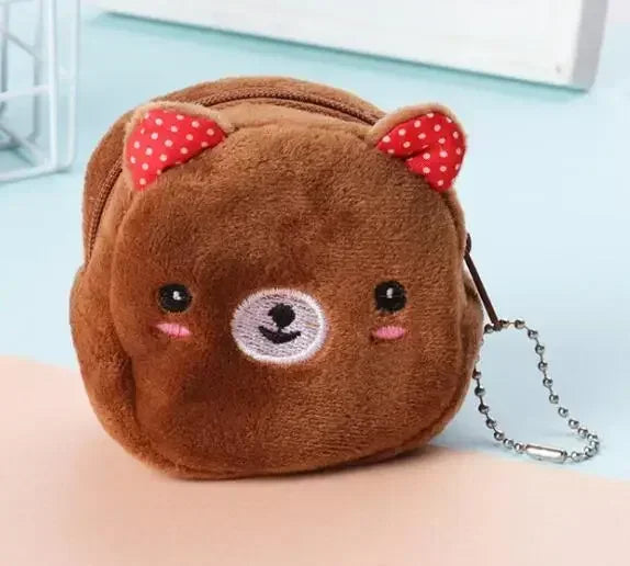 Kompakte Reißverschluss Geldbörse mit Schlüsselanhänger für Kleinigkeiten