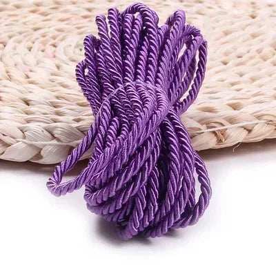 3mm Polyester Seil 3-Strang gedreht – DIY, Heimtextilien, Taschen, Deko Schnur