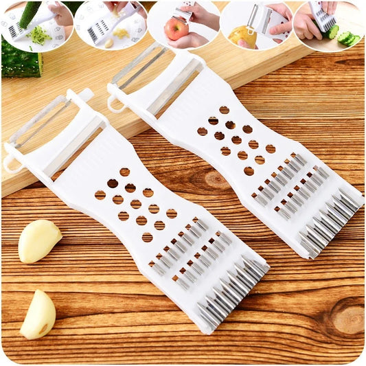 5-in-1 Edelstahl Schäler - Gemüseschneider – Vielseitig - Ergonomisch