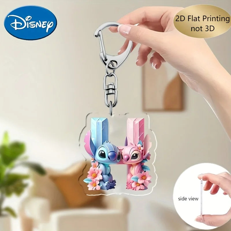 Bunter 2 Zoll Acryl Schlüsselanhänger mit A-Z Buchstaben für Kinder