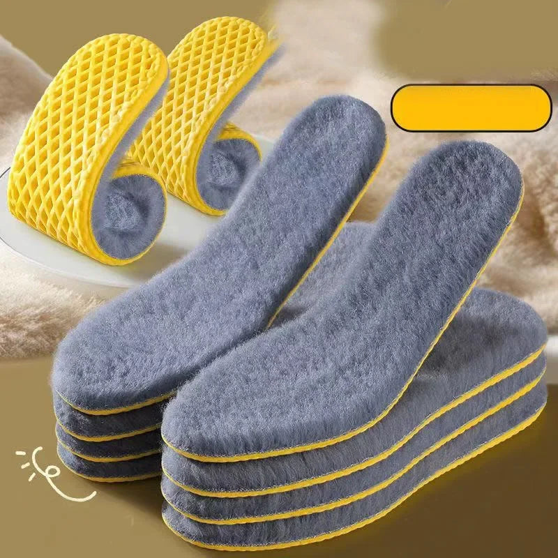 Warme Plüsch Einlegesohlen für winterlichen Komfort und Dämpfung