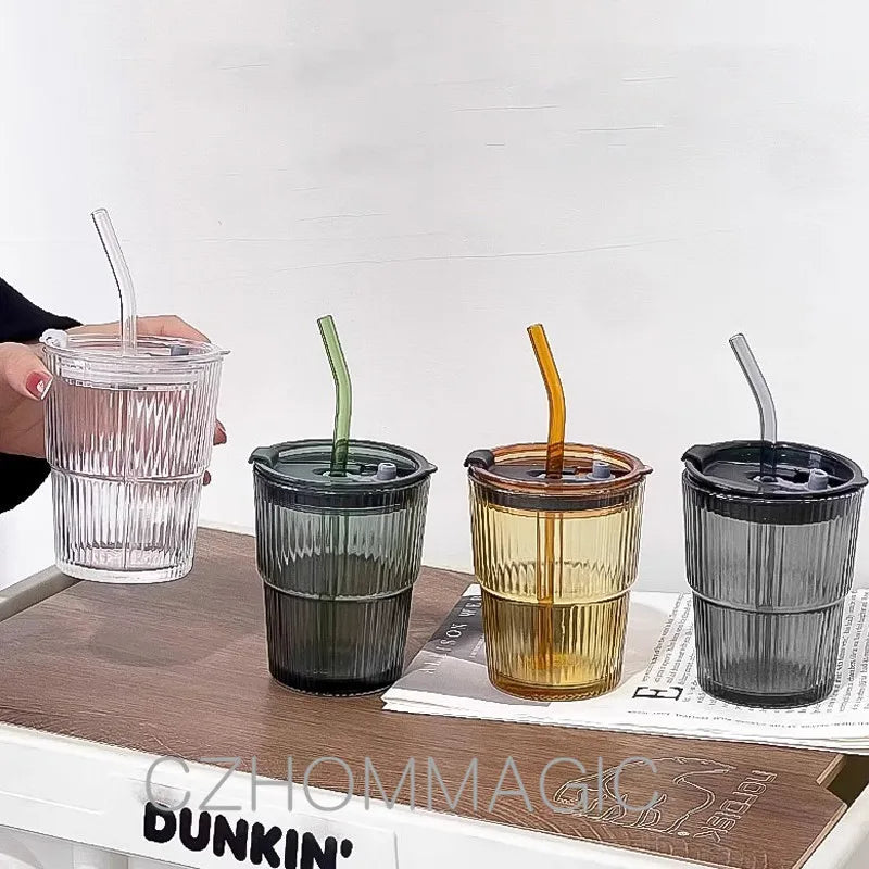 Hitze beständige transparente Kaffeetasse aus Glas für Tee Saft und Milch-Yabubest - Home & More