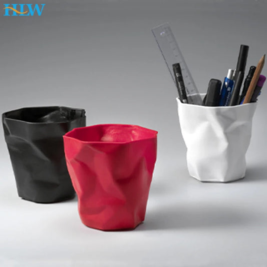 3 Farben Stifthalter Kunststoff Blumentopf Stiftehalter Schreibtisch Organizer