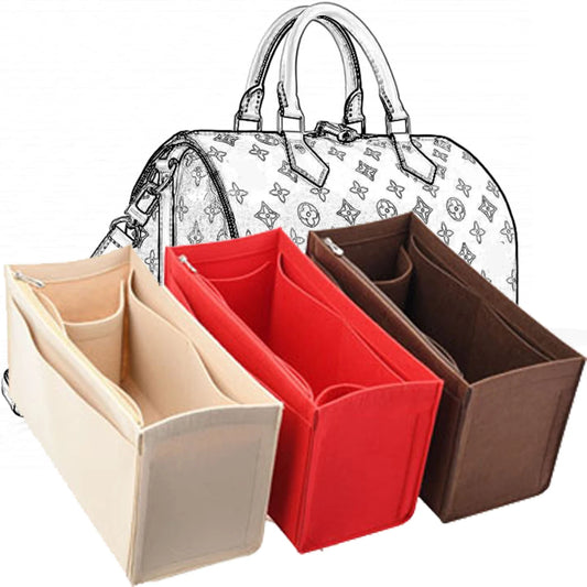 Praktischer Geldbörsen Organizer Einsatz aus Filz für Handtaschen