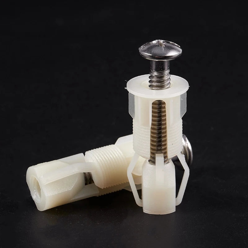 2x WC Sitz Schrauben Kunststoff 38x5mm – DIY Scharnier Reparatur Werkzeug