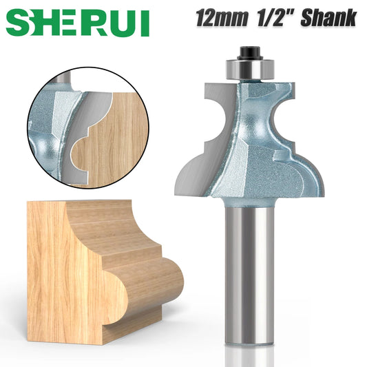 12mm Fräsbit mit 1/2 Schaft Wolfram Stahl für Holzbearbeitung