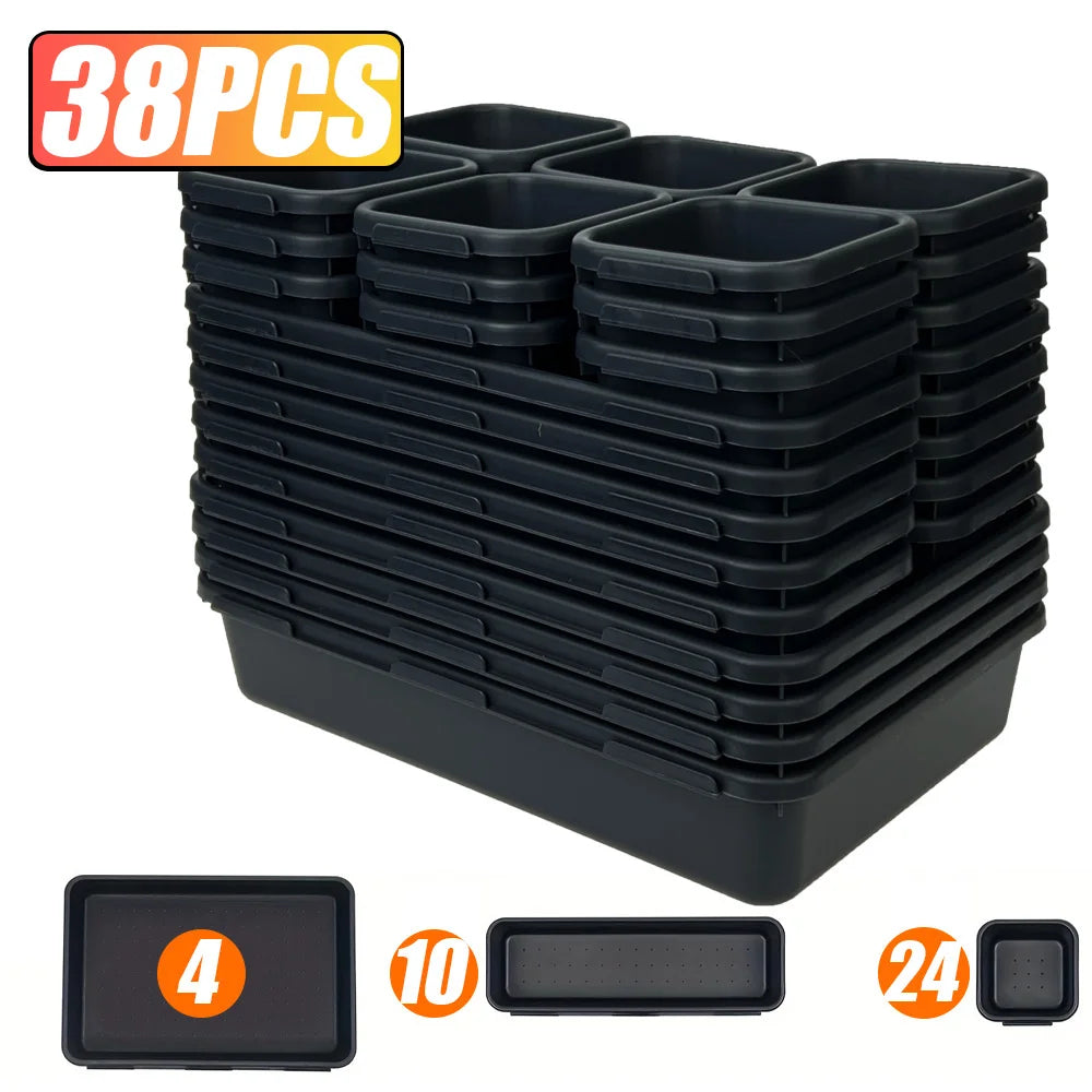 Werkzeugkasten Organizer Set mit Schubladenablage und Trennblättern