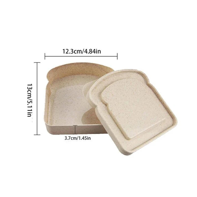 Wiederverwendbare Sandwich Lunchbox mit Deckel für tragbare Aufbewahrung