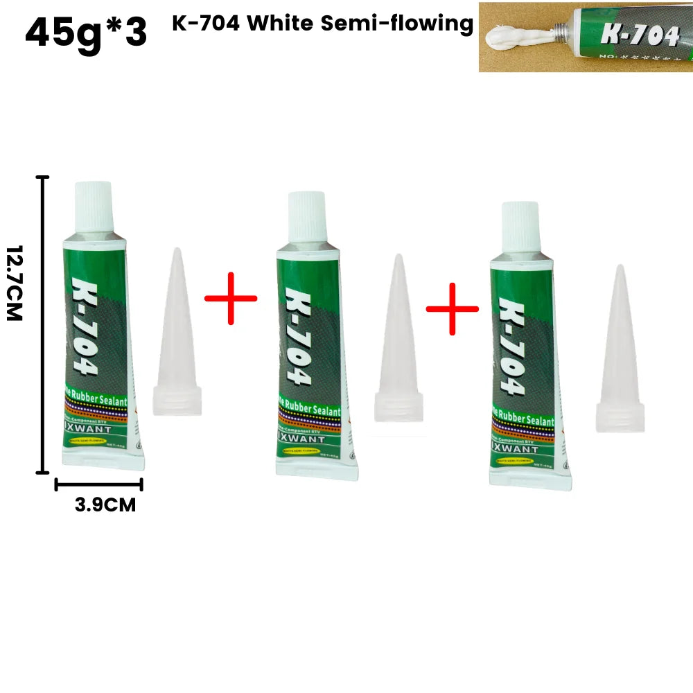 Silikon Dichtungskleber 45g in Schwarz Weiß Transparent für Elektronik