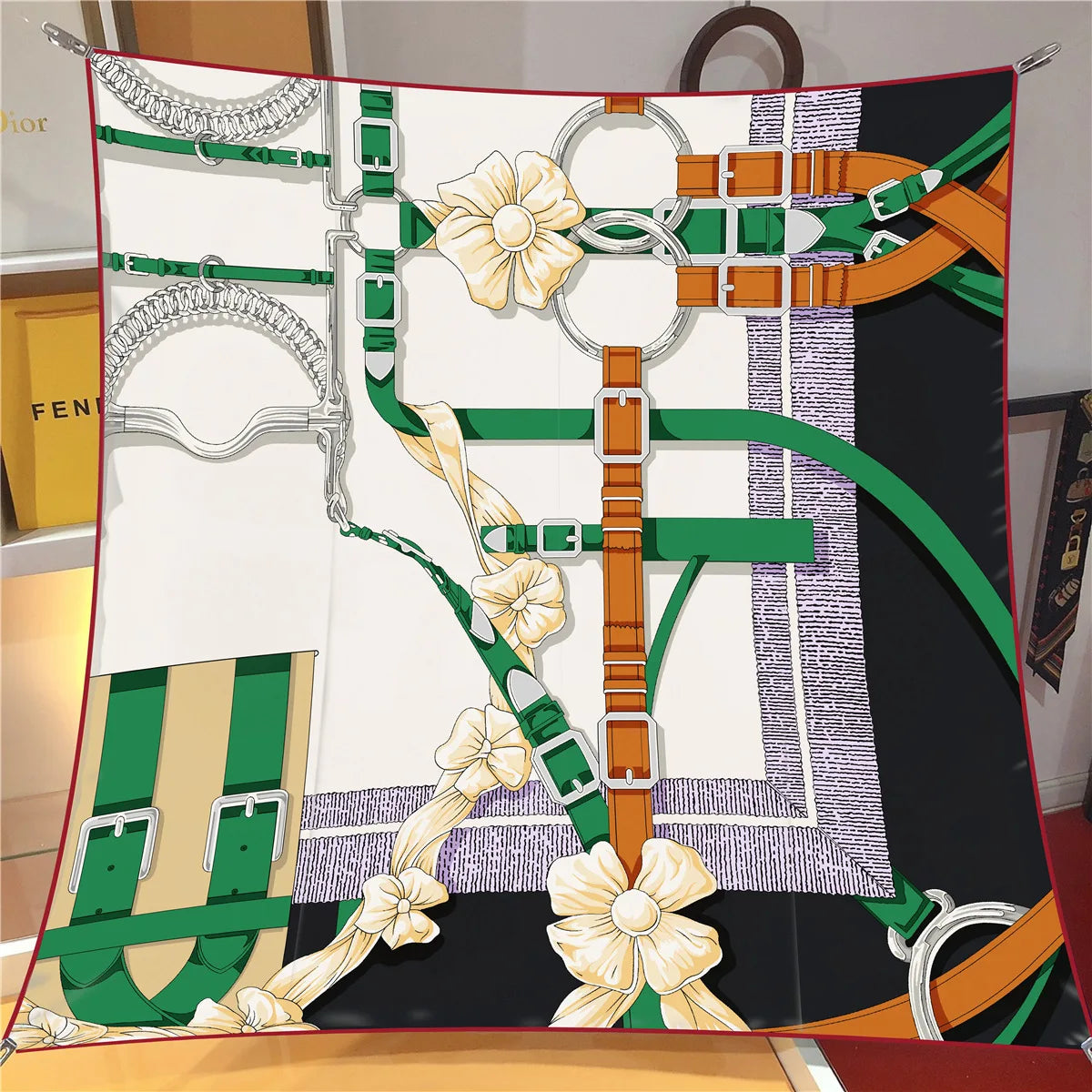 Stylisches bedrucktes Bandana Kopftuch Unisex vielseitig tragbar