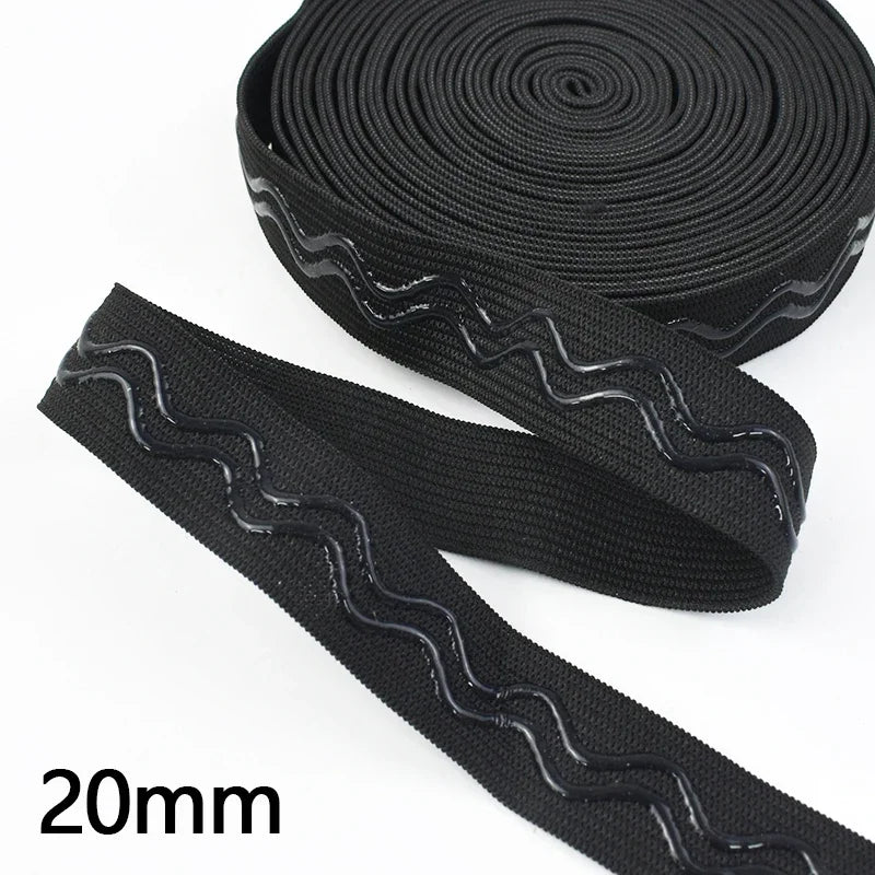 Elastische Silikonbänder 2-10m 20-40mm für Yoga und Sportswear